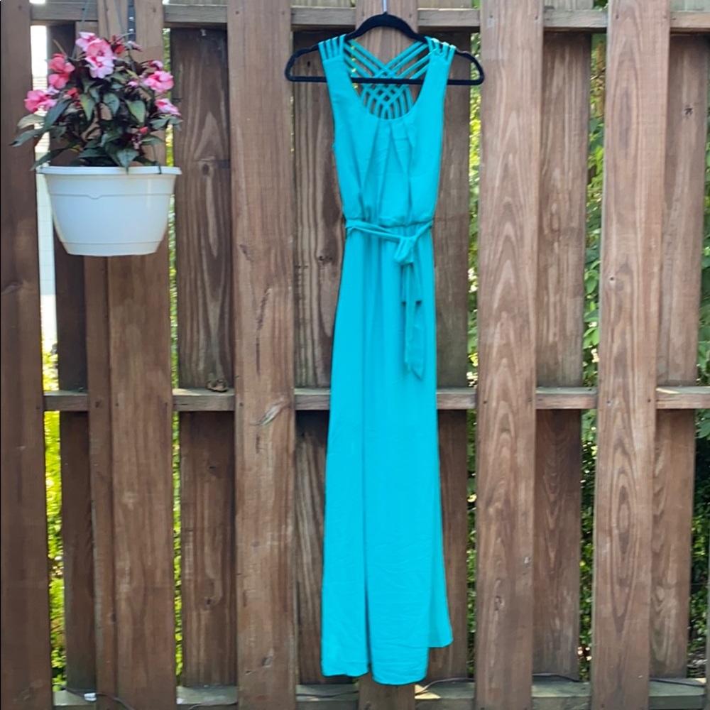 NWT! BCX Turquoise Long Summer Dress.